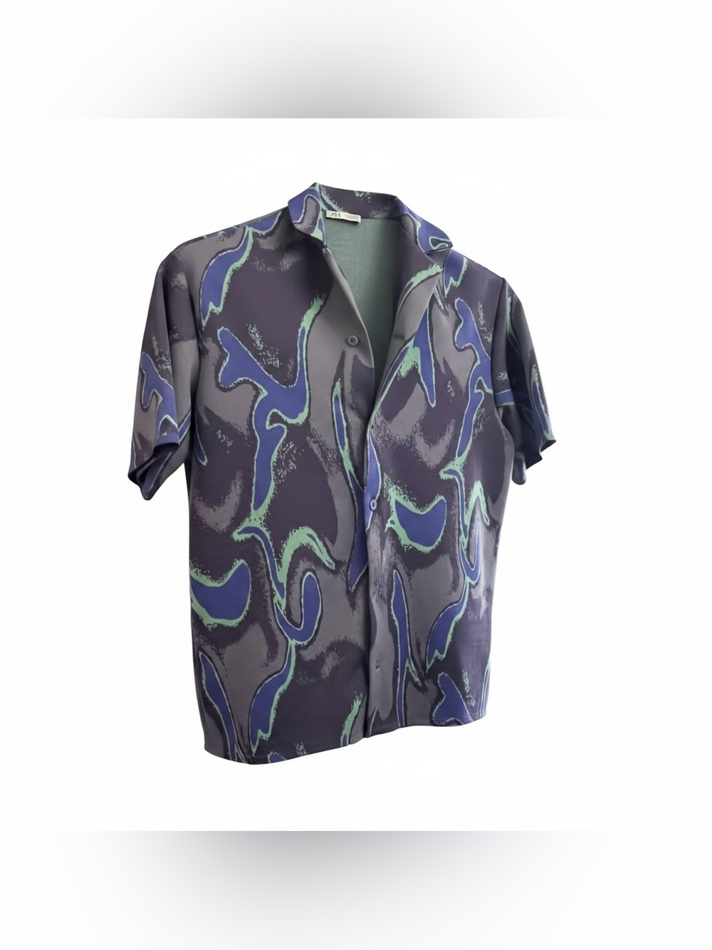 Zara Men's Abstract Jacquard Shirt